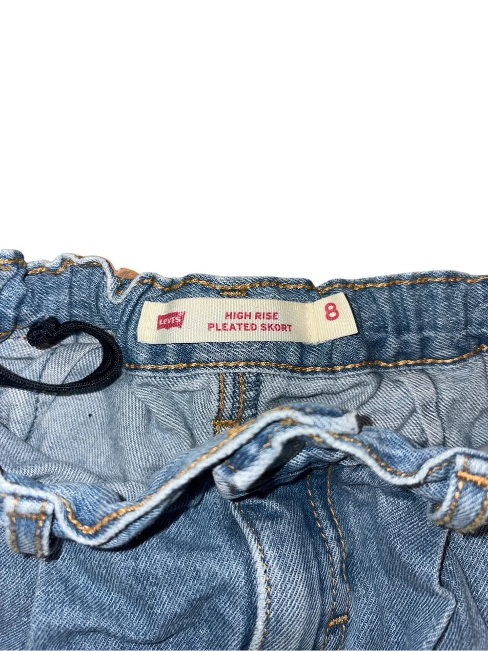 Levi's Girls Denim Skort in Medium Blue